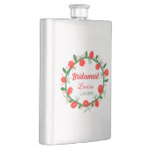 Flasque vert rouge fil cir ajouter nom bridesmaid année ca (Droite)