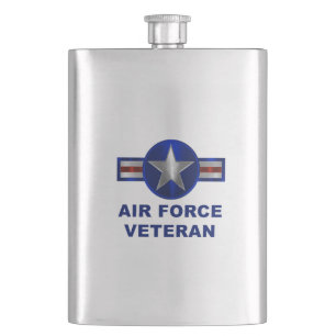Flasque Vétéran de l'armée de l'air commémoratif vintage