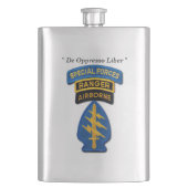 Flasque Vétérinaires des bérets verts SFG SF LRRP de (devant)