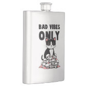 Flasque Vibes incorrectes uniquement - Chat et crânes (Droite)