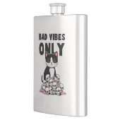 Flasque Vibes incorrectes uniquement - Chat et crânes (Gauche)