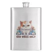 Flasque Vibes incorrectes uniquement - Fierce Chat & Skuls (devant)