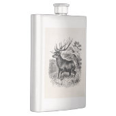 Flasque Vieille illustration personnalisée par élans (Droite)