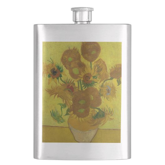 Flasque Vincent Van Gogh 15 Peinture de tournesols (devant)