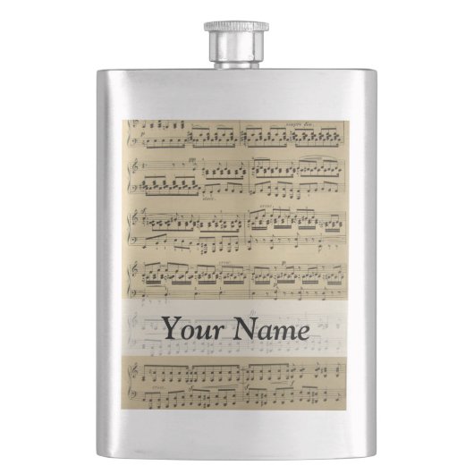 Flasque Vintage Music Sheet (devant)