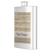 Flasque Vintage Music Sheet (Gauche)
