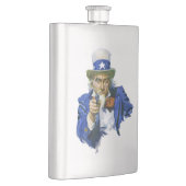 Flasque Vintage oncle patriotique Sam avec Casquette étoil (Droite)