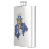 Flasque Vintage oncle patriotique Sam avec Casquette étoil (Gauche)