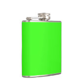 Flasque vinyle vert néon – Personnalisable (Droite)
