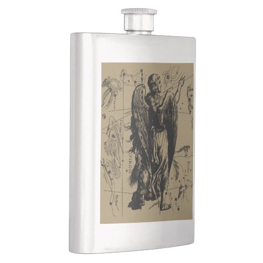 Flasque Virgo Constellation Hevelius Etching Style (Droite)
