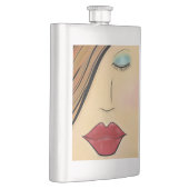 Flasque Visage Féminin (Droite)