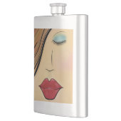 Flasque Visage Féminin (Gauche)