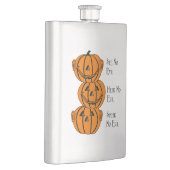 Flasque Voir Non, Écoute Non, Parle Non Citrouille Malin F (Droite)