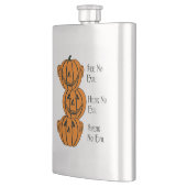 Flasque Voir Non, Écoute Non, Parle Non Citrouille Malin F (Gauche)