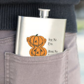 Flasque Voir Non, Écoute Non, Parle Non Citrouille Malin F (En situation)