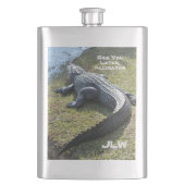 Flasque Voir plus tard Alligator avec Initiales Everglades (devant)