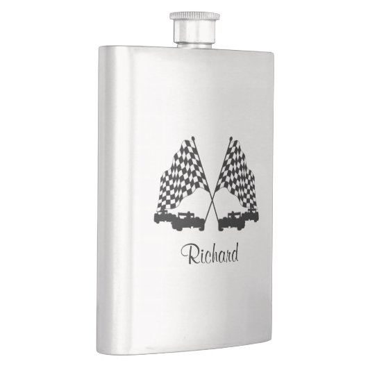 Flasque Voitures et Checker Drapeau Course personnelle (Droite)
