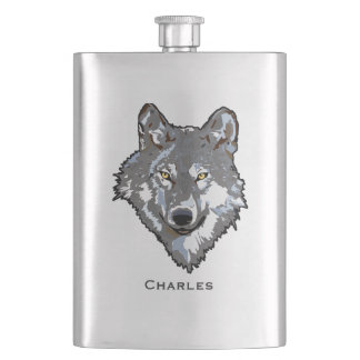 Flasque Volet personnalisé Wolf