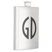 Flasque Vos idées de monogramme simplement 1 (Droite)