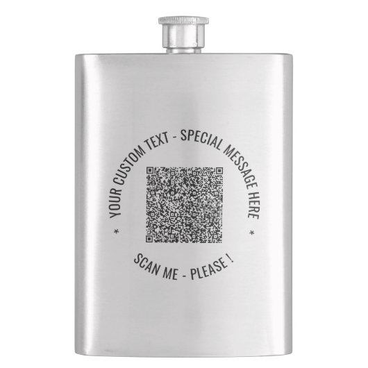 Flasque Vos informations sur l'analyse cadeau de carte de  (devant)