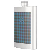 Flasque Vos initiales sur Angus District tartan antique (Gauche)