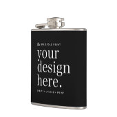 Flasque Votre Design Téléchargement 6oz (Gauche)