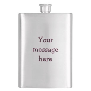 Flasque Votre message ici ajoutez le nom du texte image ci