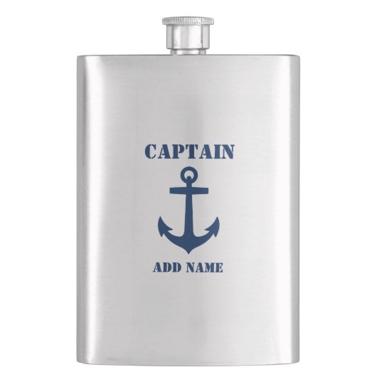 Flasque Votre nom Captain Flask Ancre (devant)