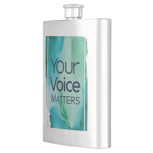 Flasque Votre voix compte (Gauche)