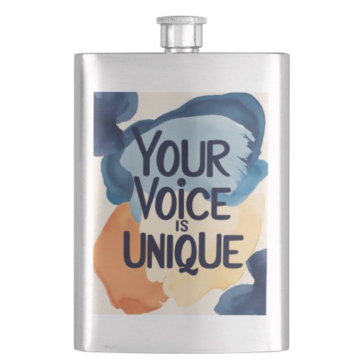 Flasque Votre Voix Est Unique (devant)