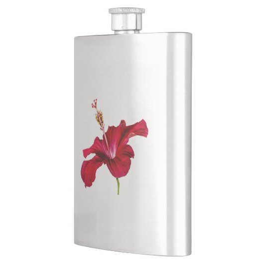 Flasque Vue latérale de l'Hibiscus rouge (Gauche)