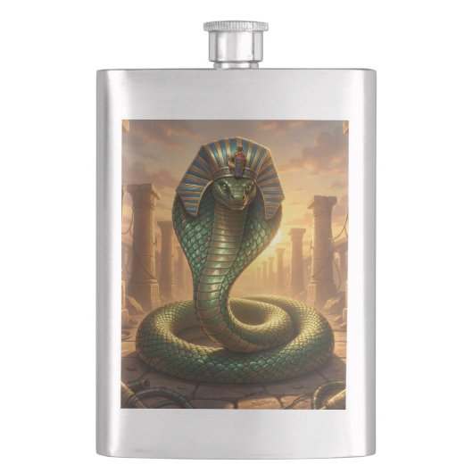 Flasque Wadjet – Déesse serpent égyptienne (devant)