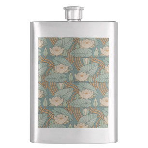 Flasque Water Lys Lily Art Nouveau Nature