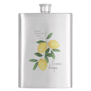 FLASQUE WATERCOLOR LEMONS