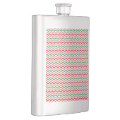 Flasque Watermelon Summer Zigzag Stripes Motif-56209 (Droite)