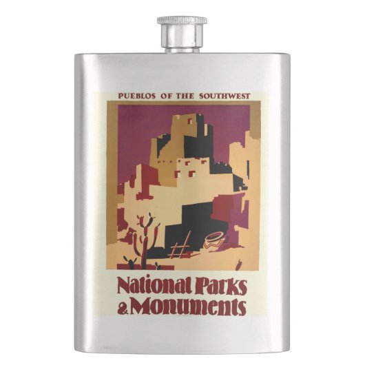 Flasque Western Southwest Pueblo WPA National (devant)