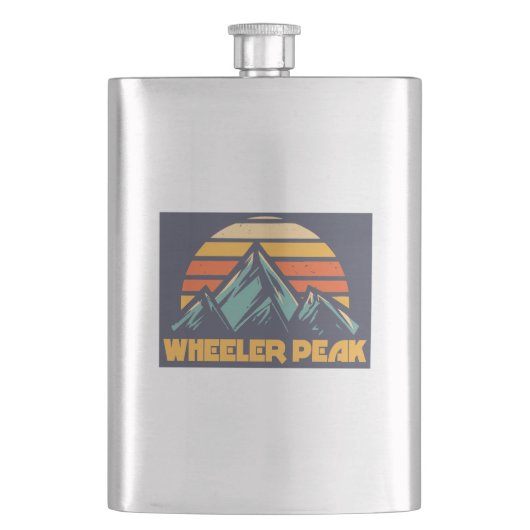 Flasque Wheeler Peak New Mexico Retro Turquoise (devant)