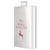 Flasque Whimsical Red Deer My Holiday Survival Kit (Gauche)