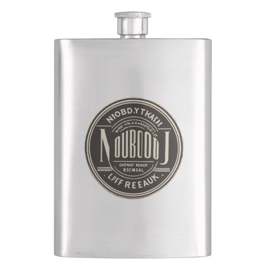 Flasque #WhiskeyLoversClassicFlask (devant)