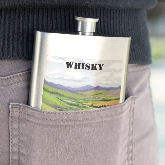 Flasque Whisky écossais (En situation)