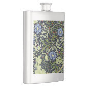 Flasque William Morris Fleur d'antiquité aux algues marine (Droite)