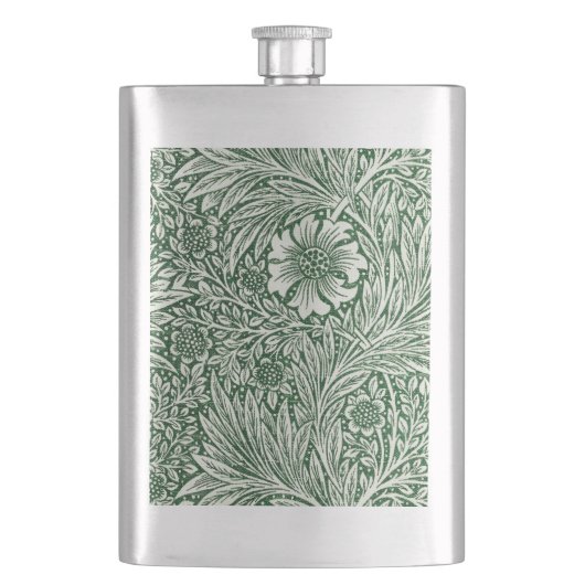 Flasque william morris marigold vert floral fleur (devant)