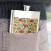 Flasque William Morris Rose & Oiseaux Chintz Rouge (En situation)