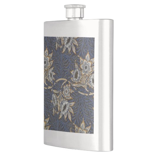 Flasque william morris tulip and willow tapestry pattern (Gauche)