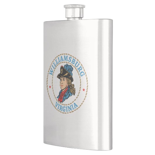 Flasque Williamsburg Virginia Colonial (Gauche)