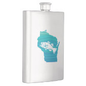 Flasque Wisconsin Wisconsin Pêche (Droite)