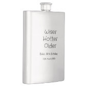 FLASQUE WISER PLUS CHAUD PLUS SEXY 30ÈME ANNIVERSAIRE NOM  (Droite)