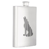 Flasque WOLF BAR CODE Conception de motif de code-barres H (Droite)