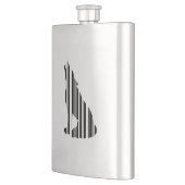 Flasque WOLF BAR CODE Conception de motif de code-barres H (Gauche)
