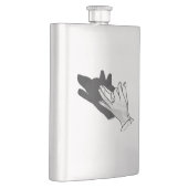 Flasque Wolf Silhouette (Droite)